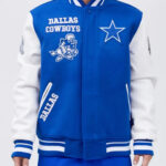 Dallas Cowboys Retro Classic Blue White Varsity Jacket