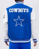 Dallas Cowboys Retro Classic Blue White Varsity Jacket
