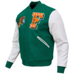 Florida Rattlers Green White Varsity Jacket