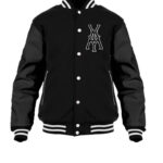 General Yay Black Monogram Varsity Jacket