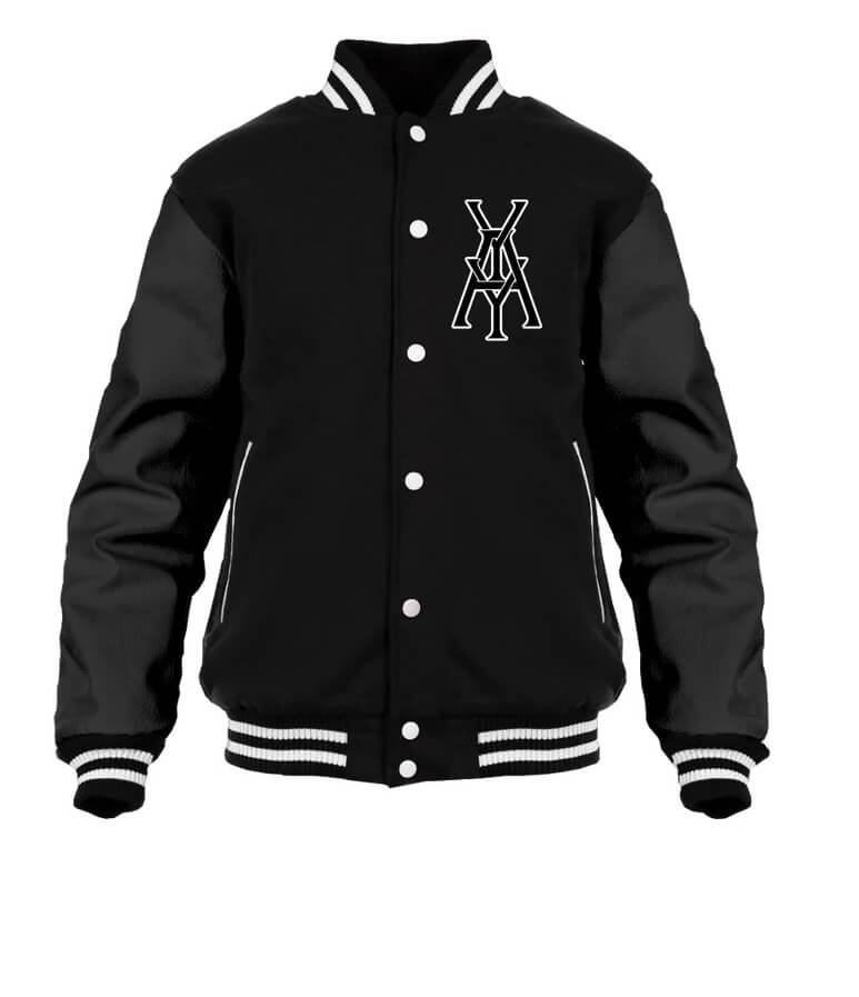General Yay Black Monogram Varsity Jacket (1) General Yay Black Monogram Varsity Jacket