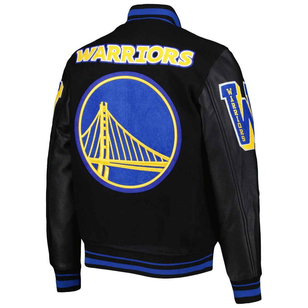 GOLDEN STATE WARRIORS REMIX VARSITY JACKET (BLACK)