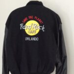 Hard Rock Cafe Orlando Black Varsity Jacket