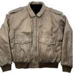 Hard Rock Cafe Orlando Brown Leather Bomber Jacket