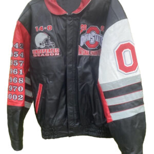 Jeff Hamilton 2002 Ohio State Champions Leather Jacket