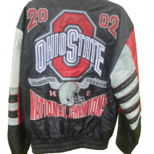 Jeff Hamilton 2002 Ohio State Champions Leather Jacket