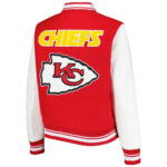 Kansas City Chiefs Red White Varsity Jacket