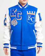 Kansas City Royals Blue White Varsity Jacket