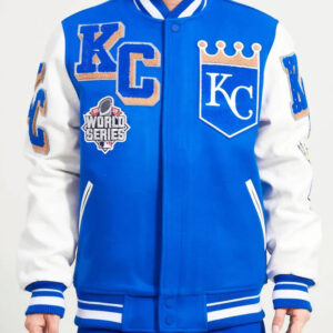 Kansas City Royals Blue White Varsity Jacket