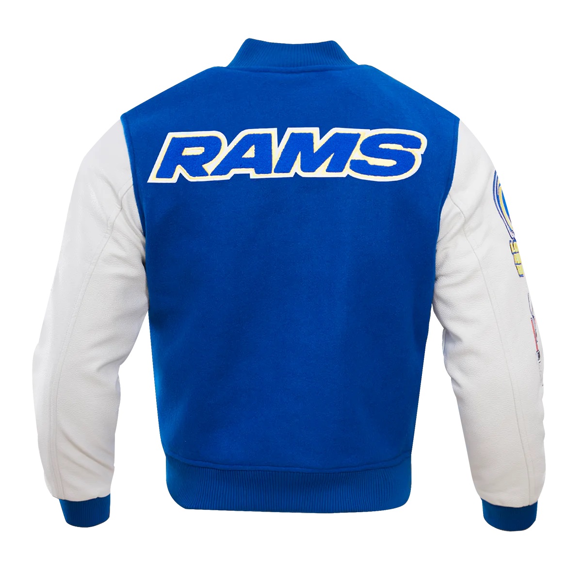 Los Angeles Rams NFL Blue White Varsity Jacket Maker of Jacket