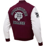 Morehouse Tigers Maroon White Varsity Jacket