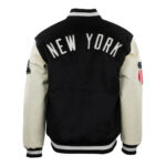 NY Yankees Black And White Varsity Jacket