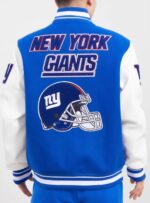 New York Giants Blue White NFL Varsity Jacket