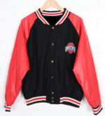 Ohio State Black And Red Varsity Jacket
