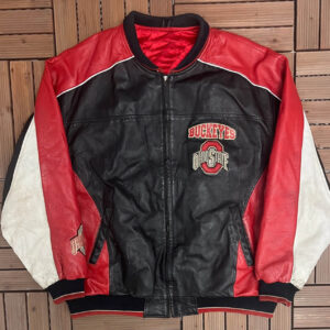 Ohio State Buckeyes University Sports Leather Jacket