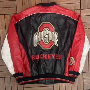 Ohio State Buckeyes University Sports Leather Jacket