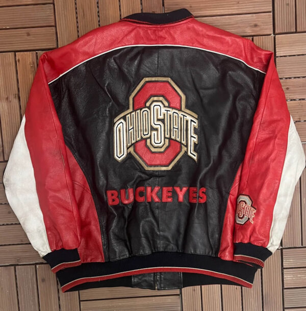 Ohio State Buckeyes University Sports Leather Jacket