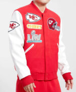 Red White Kansas City Chiefs NFL Varsity Jacket