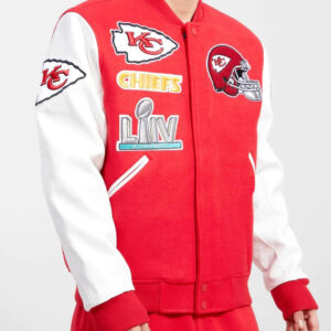 Red White Kansas City Chiefs NFL Varsity Jacket