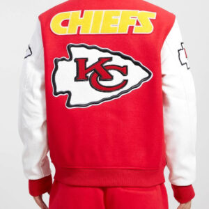 Red White Kansas City Chiefs NFL Varsity Jacket