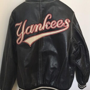 Vintage Black Mirage NY Yankees Leather Jacket