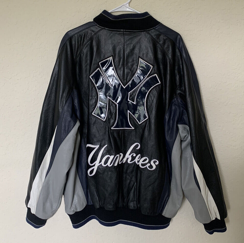 Vintage G-III NY Yankees Leather Varsity Jacket - Maker of Jacket