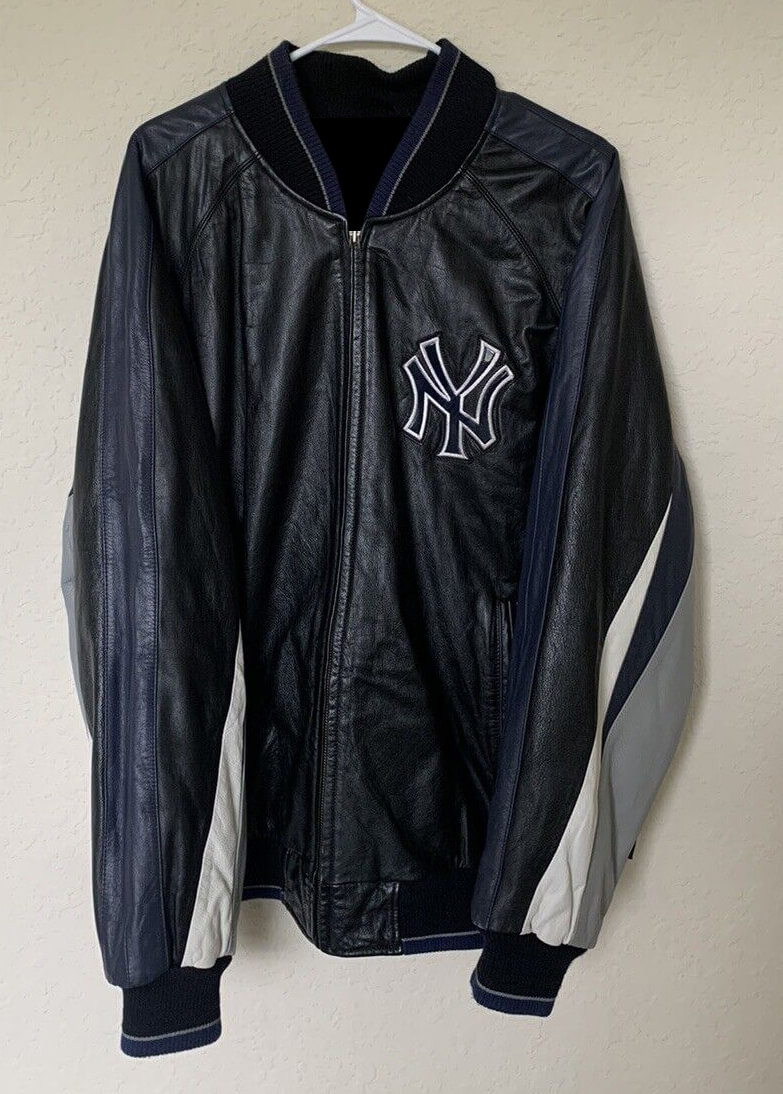 Vintage G-III NY Yankees Leather Varsity Jacket - Maker of Jacket