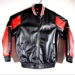 Vintage Ohio State Black And Red Leather Jacket