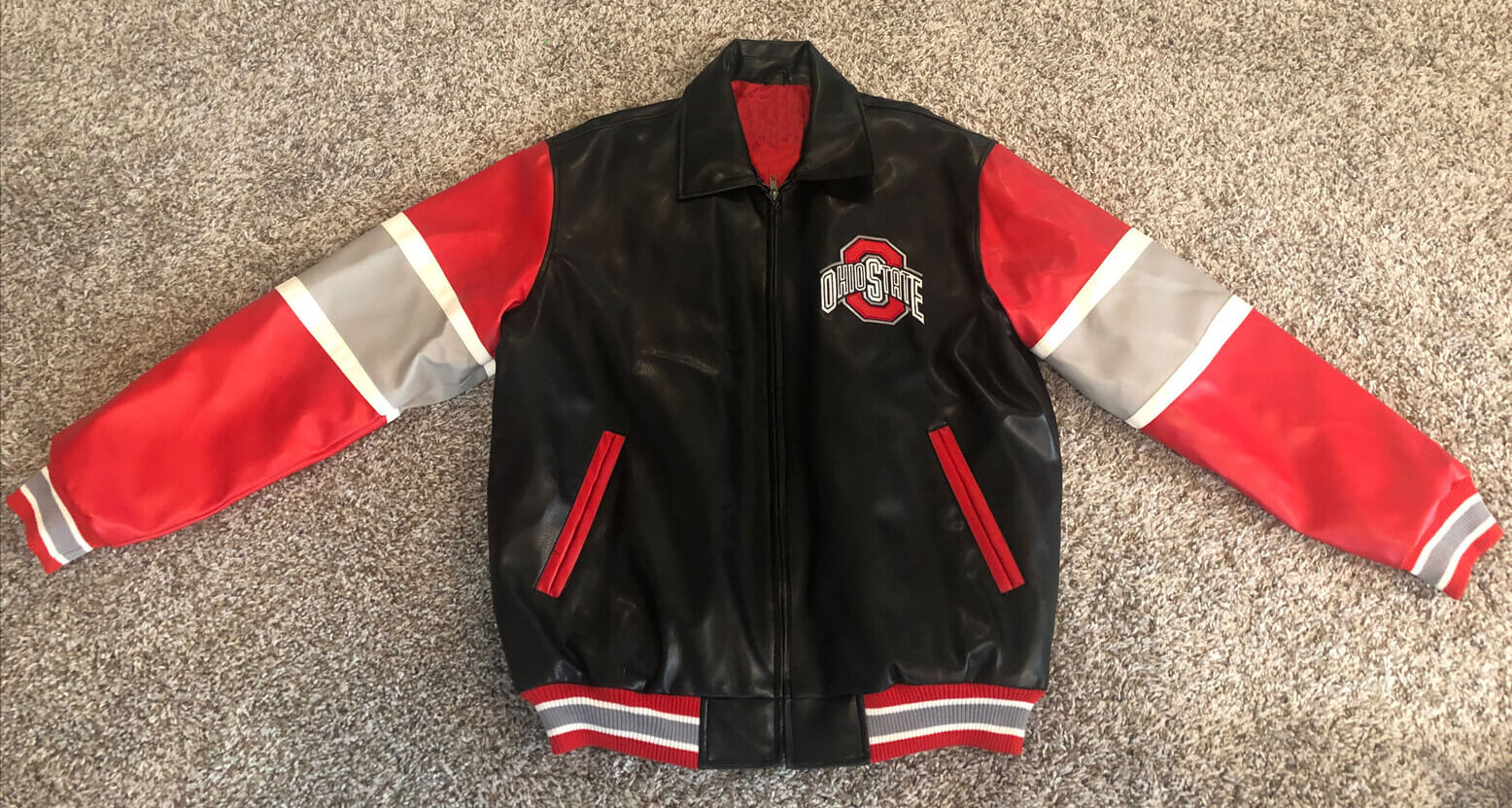 Vintage Ohio State Buckeyes Leather Jacket