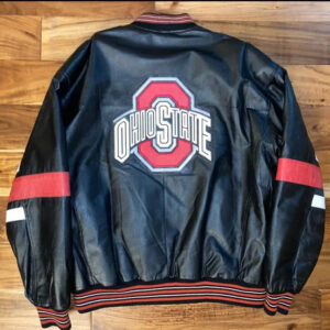 Vintage Ohio State Buckeyes Leather Varsity Jacket