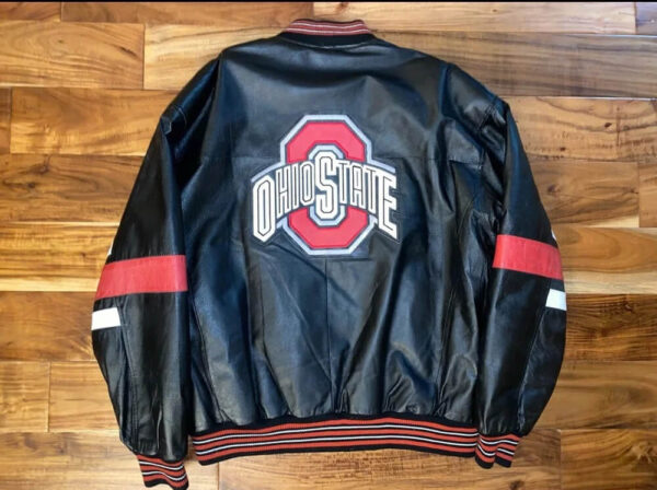 Vintage Ohio State Buckeyes Leather Varsity Jacket