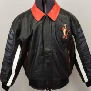 Vtg Disney Winnie the Pooh Leather Jacket