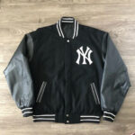 Vtg MLB NY Yankees Black Varsity Jacket