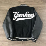 Vtg MLB NY Yankees Black Varsity Jacket