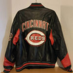 Vtg MLB Team Cincinnati Reds Leather Jacket