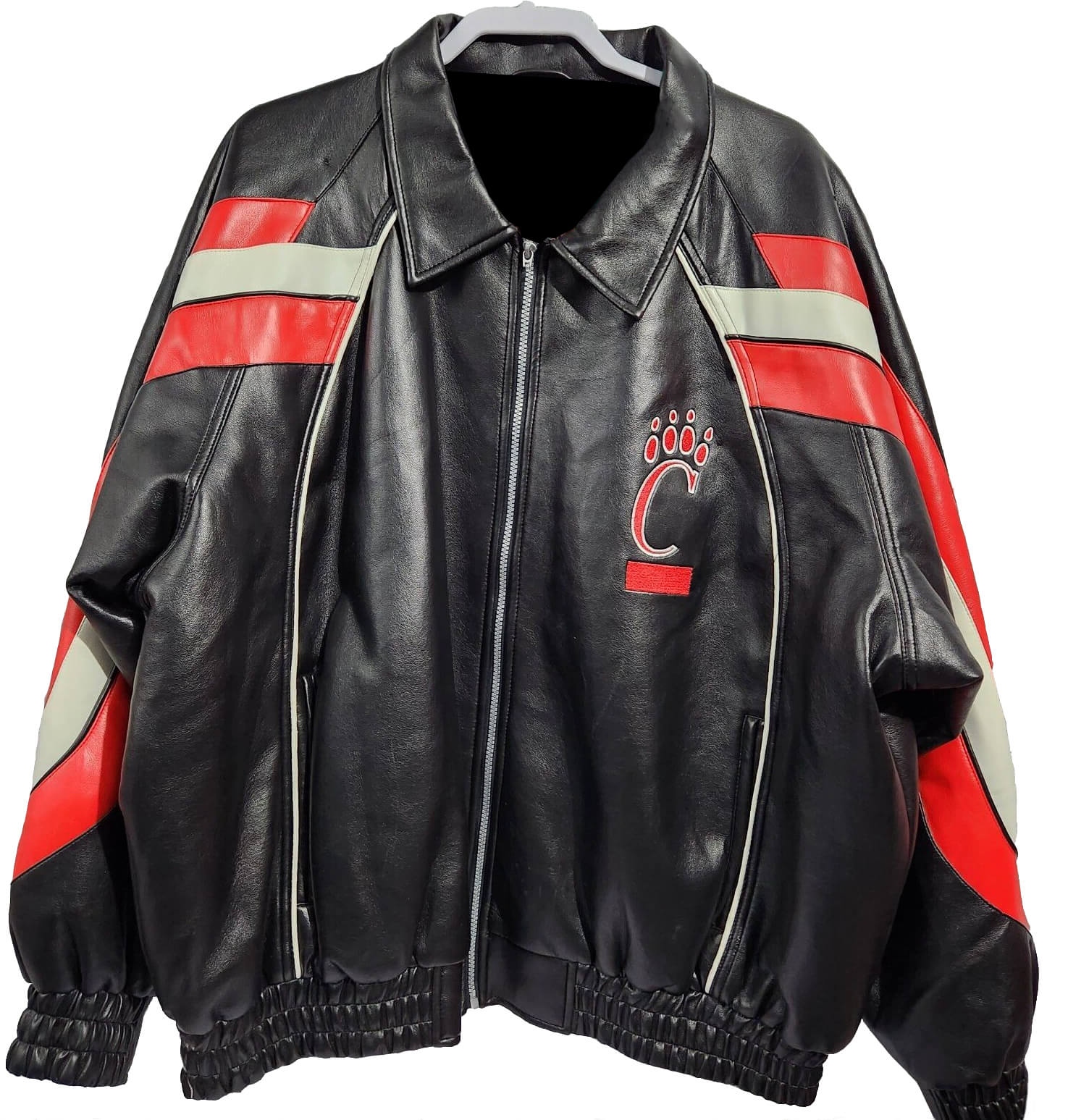 Vtg NCAA Team Cincinnati Bearcats Leather Jacket (1) Vtg NCAA Team Cincinnati Bearcats Leather Jacket