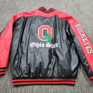 Vtg Ohio State Buckeyes University Leather Jacket