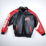 Vtg Ohio State G-lll Leather Bomber Jacket