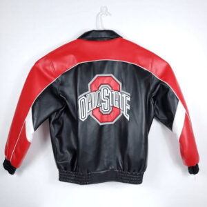 Vtg Ohio State G-lll Leather Bomber Jacket