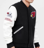 Arizona Cardinals NFL Black And White Varsity Jacket