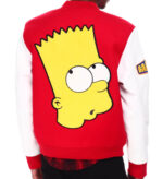 Bad Boy Simpson Red And White Varsity Jacket