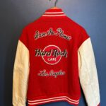 Hard Rock Cafe Los Angeles Red White Varsity Jacket