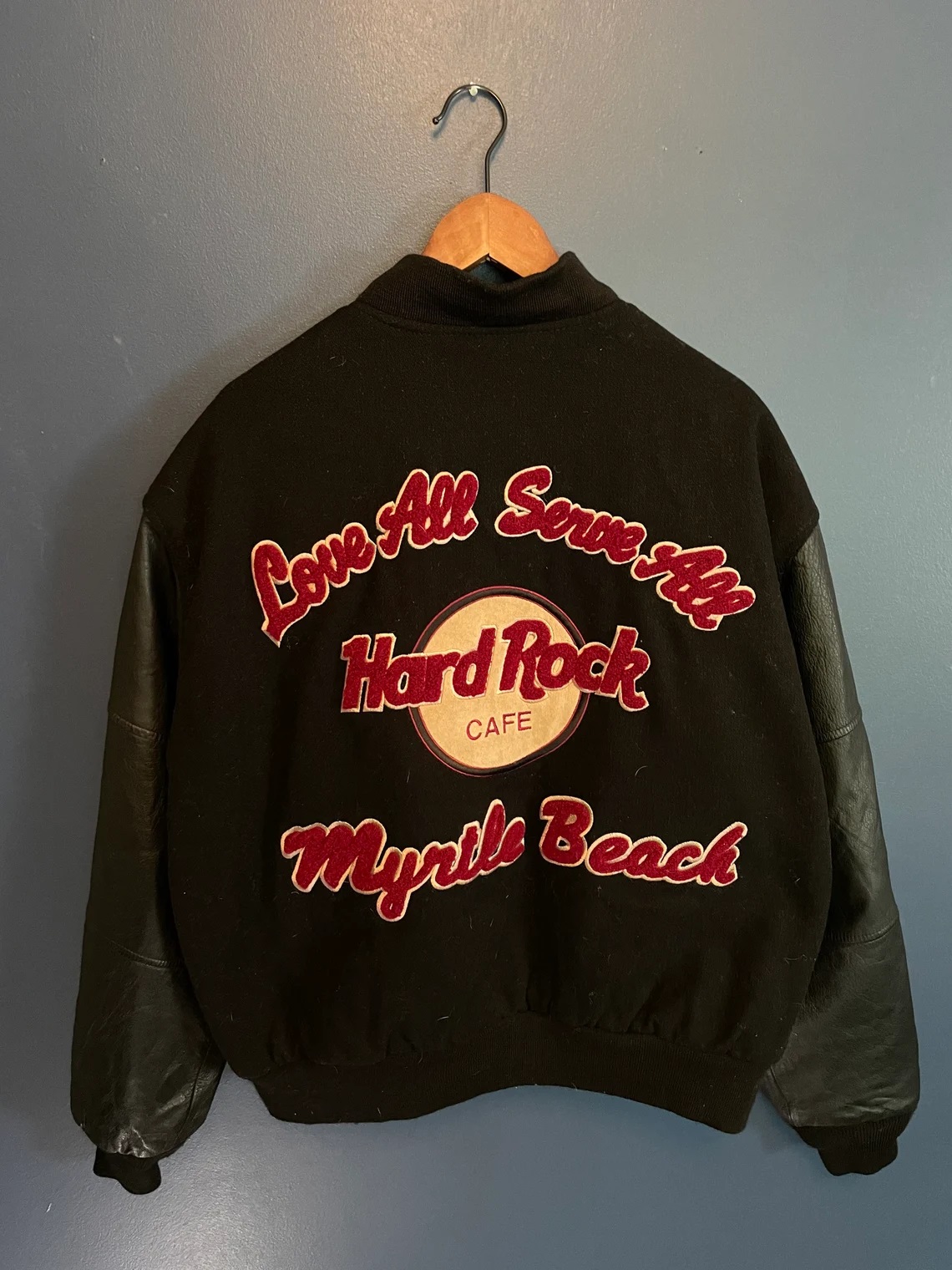 Hard Rock Cafe Myrtle Beach Varsity Jacket (1) Hard Rock Cafe Myrtle Beach Varsity Jacket