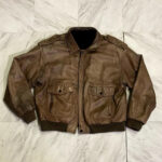 Hard Rock Cafe Niagara Falls Brown Leather Jacket