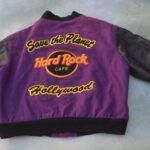 Hollywood Hard Rock Cafe Purple Varsity Jacket