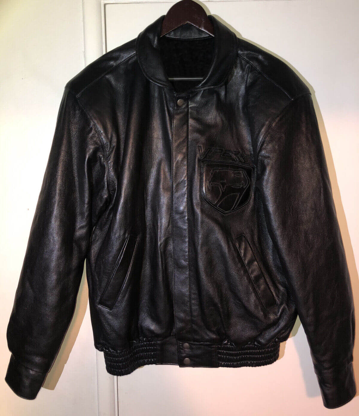 Jeff Hamilton Dodge Viper RT10 Black Leather Jacket - Maker of Jacket