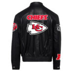 Kansas City Chiefs NFL Black Leather Jacket