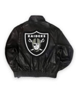 Las Vegas Raiders NFL Black Leather Jacket