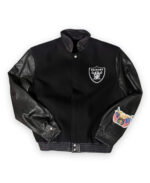 Las Vegas Raiders Varsity NFL Black Jacket