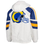Los Angeles Rams Half Snap Hooded Satin Jacket